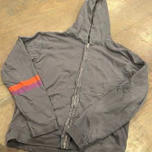 free city grey zip up